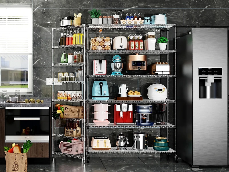 Simplie Fun Heavy Duty Nsf Metal Garage Storage Shelves, 6-Tier, 6000lbs