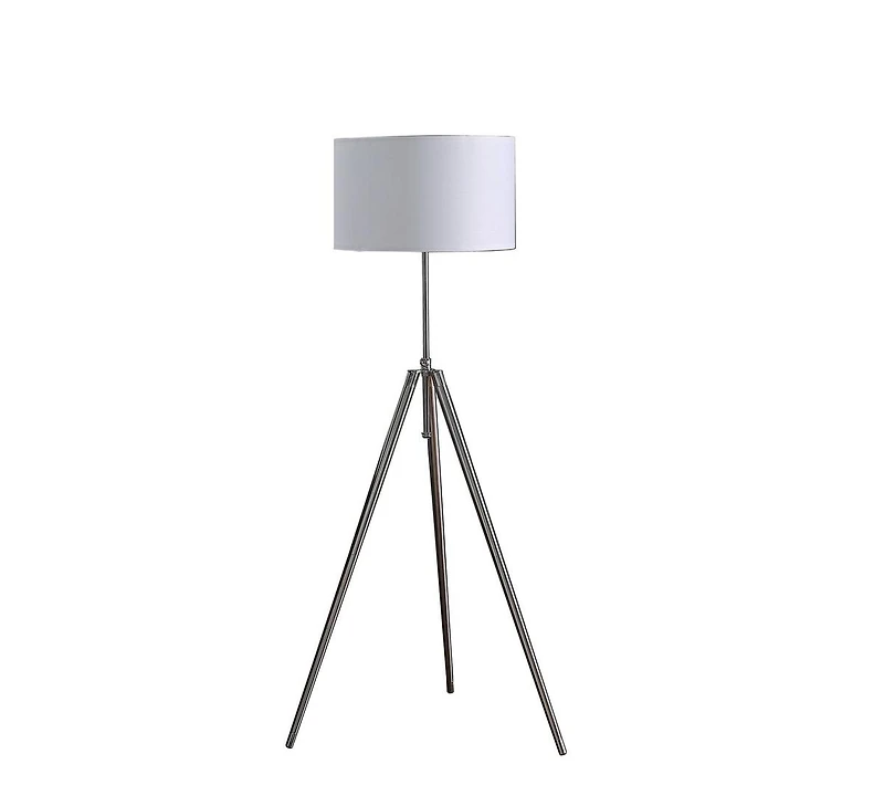 Streamdale Sleek Tripod Floor Lamp (47"-64") in Chrome