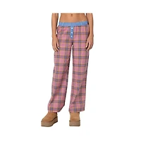 Edikted Women's Plaid & Stripe Pants