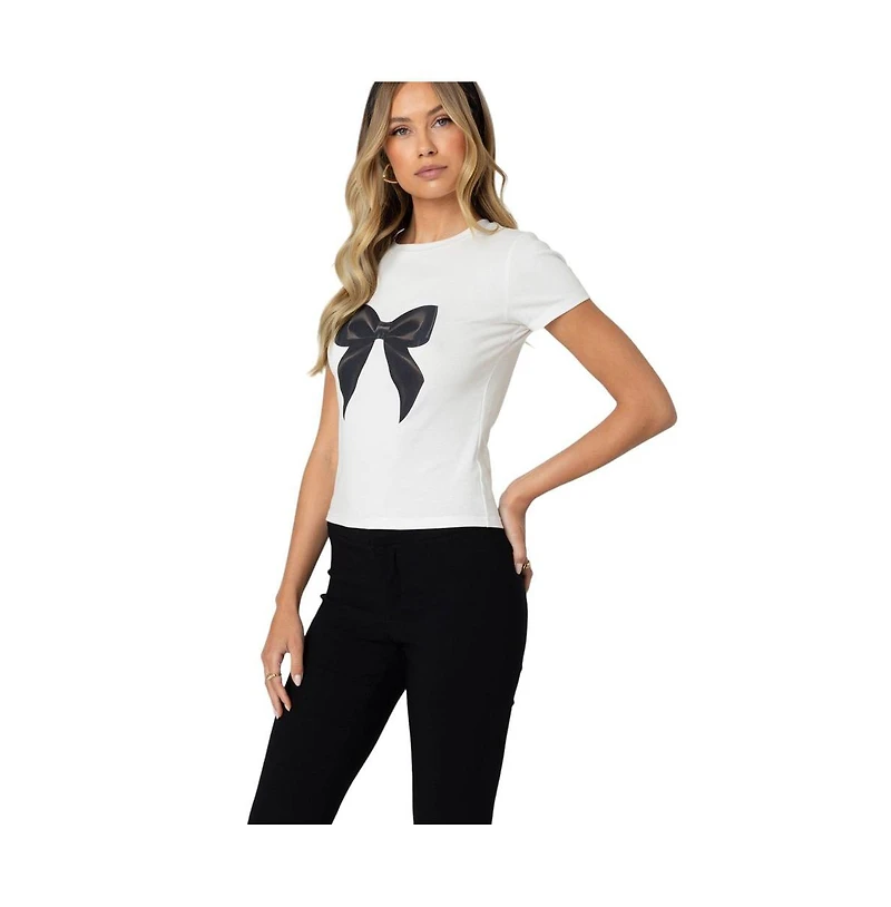 Edikted Women's Tied Up T Shirt