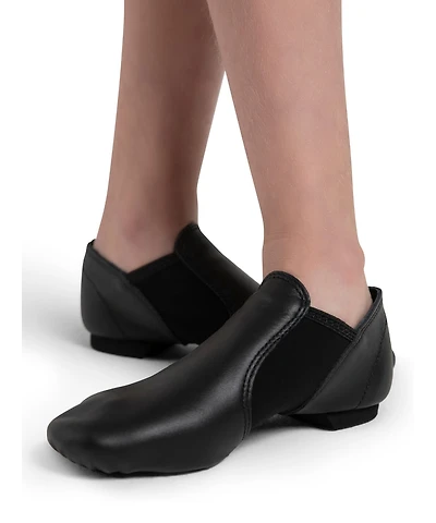 Capezio Girls E-Series Wide Jazz Slip On Shoes