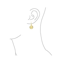 Bling Jewelry Oval Disc Tree of Life Dangle Earrings 14K Rose Gold Plated Sterling Silver