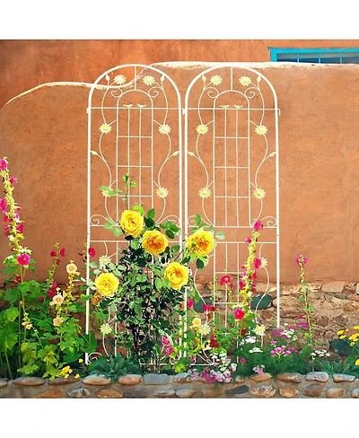 Streamdale Metal Garden Trellis 86.7" x 19.7" for Climbing Plants
