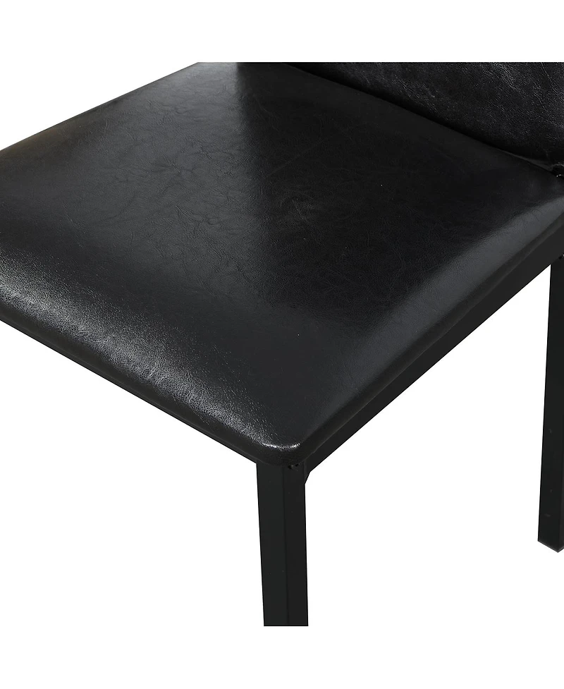 Simplie Fun 4-Piece Metal Frame Dining Seats