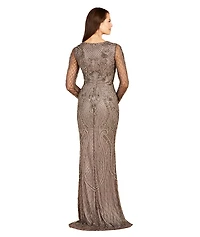 Lara Women's Long Sleeve Beaded Dress