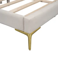 Streamdale Upholstered Full-Size Daybed with Armrest