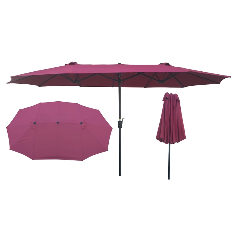 Streamdale 15' X 9' Double-Sided Patio Umbrella Outdoor