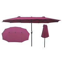 Streamdale 15' X 9' Double-Sided Patio Umbrella Outdoor