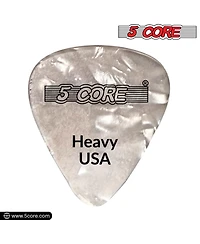 5 Core Guitar Picks 12 Piece 0.96mm Celluloid Heavy Gauge Pick for Acoustic Electric Bass Guitar Natural Feel Warm Tone Puas Para Guitarra