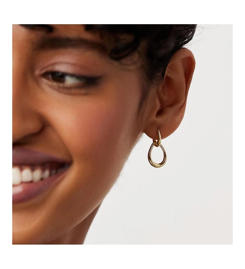 Ana Luisa Gold Drop Earrings - Sage