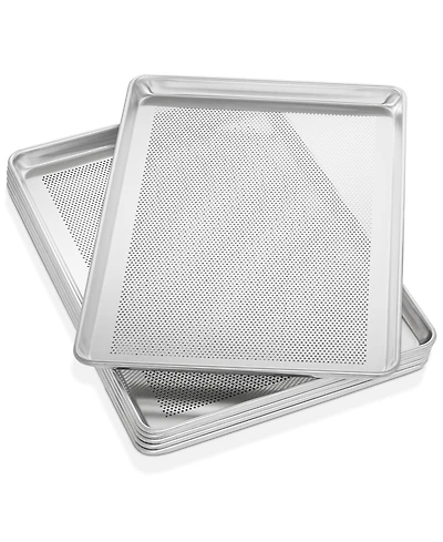 Gridmann 18" x 26" Commercial Grade Aluminum Perforated Baking Sheet Pan, Full Size Baking Tray