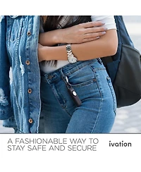 Ivation Personal Sos Keychain Alarm, Rechargeable Personal Alarm