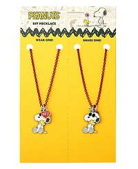 Peanuts Snoopy and Woodstock Bff Fashion 2 Pc Necklace Set