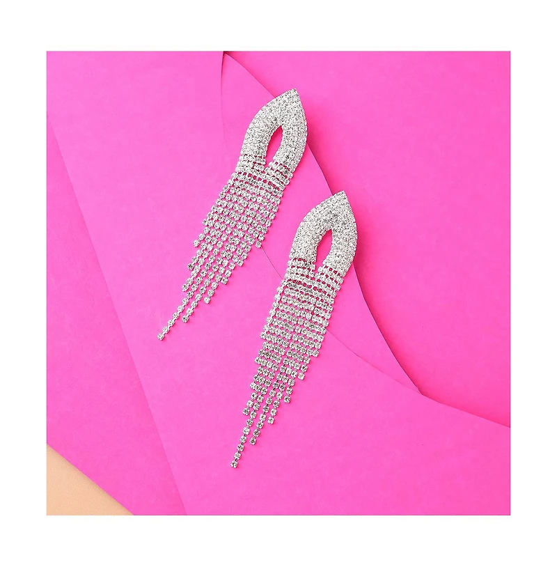 Sohi Women's Bling Drop Earrings