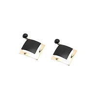 Sohi Women's Contrast Drop Earrings