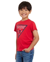Guess Big Boys Soft Jersey Short Sleeve Classic Logo T-shirt
