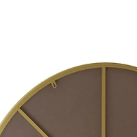 Streamdale 39" Gold Metal Framed Circular Wall Mirror