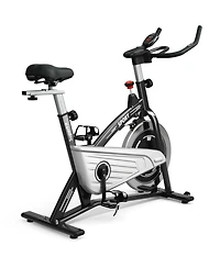 Indoor Exercise Bike with Heart Rate Sensors and Digital Monitor for Home Workouts