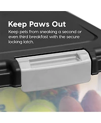Iris Usa Lbs / Qt WeatherPro Airtight Pet Food Storage Container with Attachable Casters, For Dog Cat Bird and Other Pet Food Storage Bin