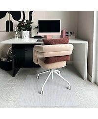 Yescom Clear Office Chair Mat for Low Pile Carpet 48" x 36" Thicken 1/8" with Lip Plastic Floor Protector Home Studio