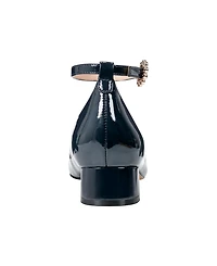 Bandolino Women's Lexy Ankle Strap Low Block Heel Pumps