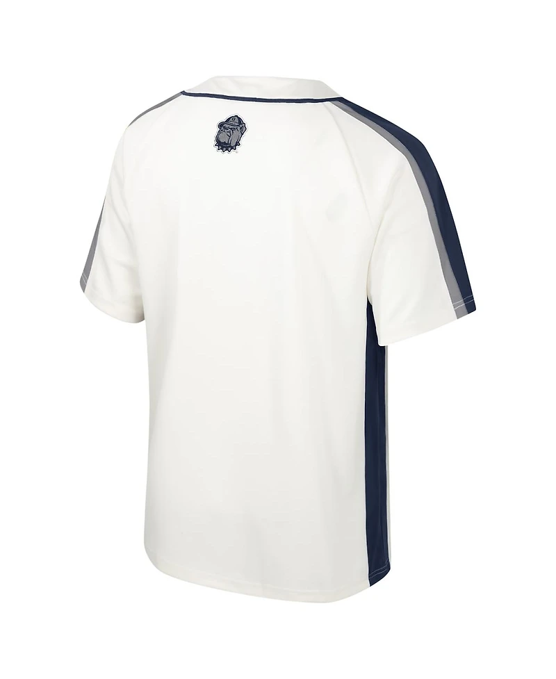 Colosseum Men's Georgetown Hoyas Ruth Button-Up Baseball Jersey