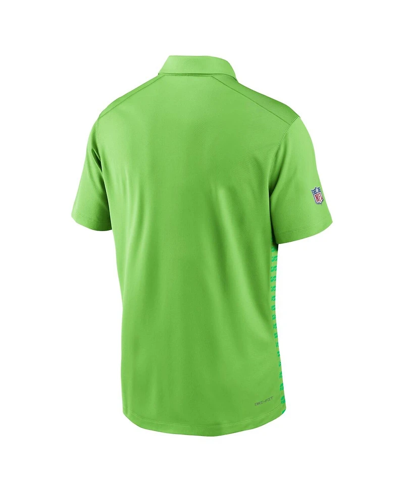 Nike Men's Neon Seattle Seahawks 2024 Sideline Victory Performance Polo