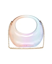 Eloquii Women's Plus Size Trave Transparent Acrylic Evening Bag