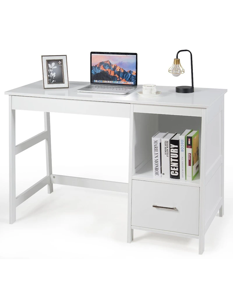 47.5'' Computer Desk Trestle Desk Writing Study Workstation