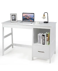 47.5'' Computer Desk Trestle Desk Writing Study Workstation