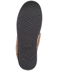 Isotoner Men's Brushed Knit or Plaid Lewis Moccasin Slipper with Fleece Lining and Memory Foam