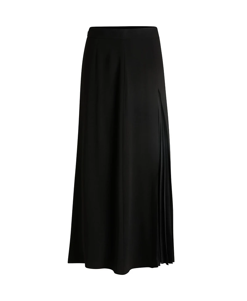 Boss by Hugo Boss Women's Plisse Detail Maxi Skirt