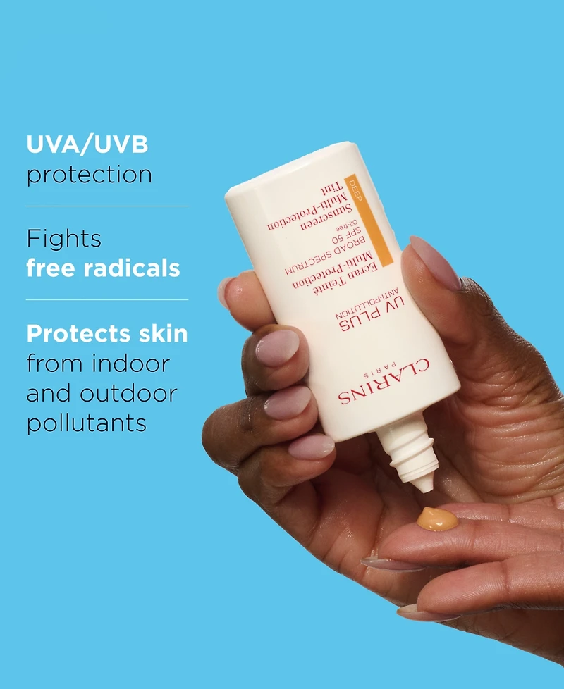 Clarins Uv Plus Anti-Pollution Tinted Face Sunscreen Spf 50