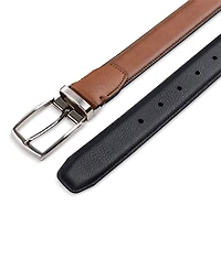 Club Room Men's Reversible Pebble Belt, Created for Macy's