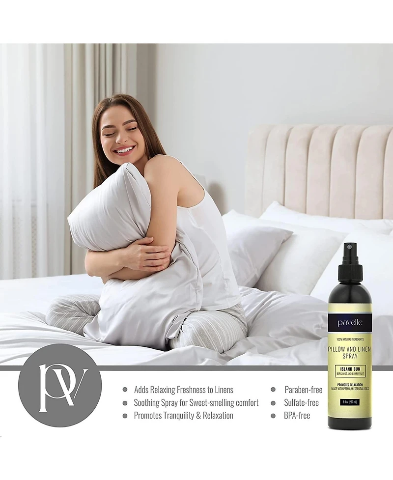 Pavelle Pillow and Linen Fabric Odor Eliminator Spray, Island Sun