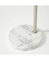 Mason 81" Led Contemporary Arc Floor Lamp with Marble Base, Bulb Included
