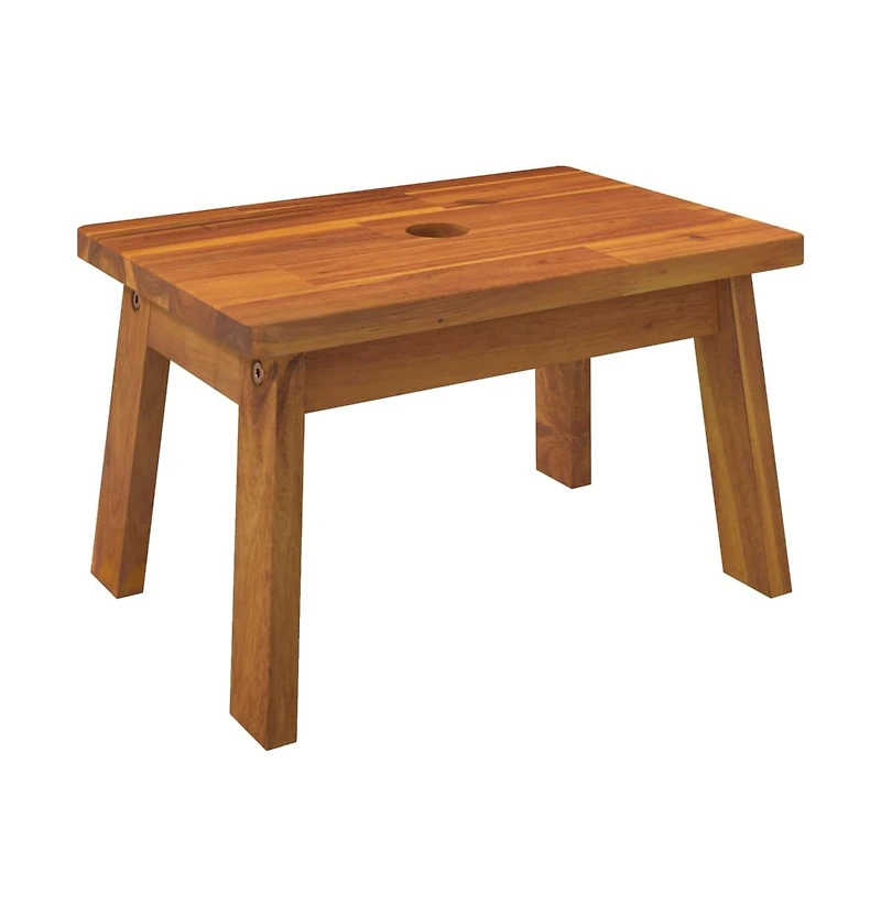 Step Stool 15"x10.2"x8.7" Solid Wood Acacia