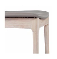 Emma+Oliver Charlize Set Of 2 Solid Wood Dining Chairs With Spindle Backrests And Vinyl Seats