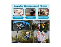 Slickblue 8 Feet Astm Approved Recreational Trampoline with Ladder