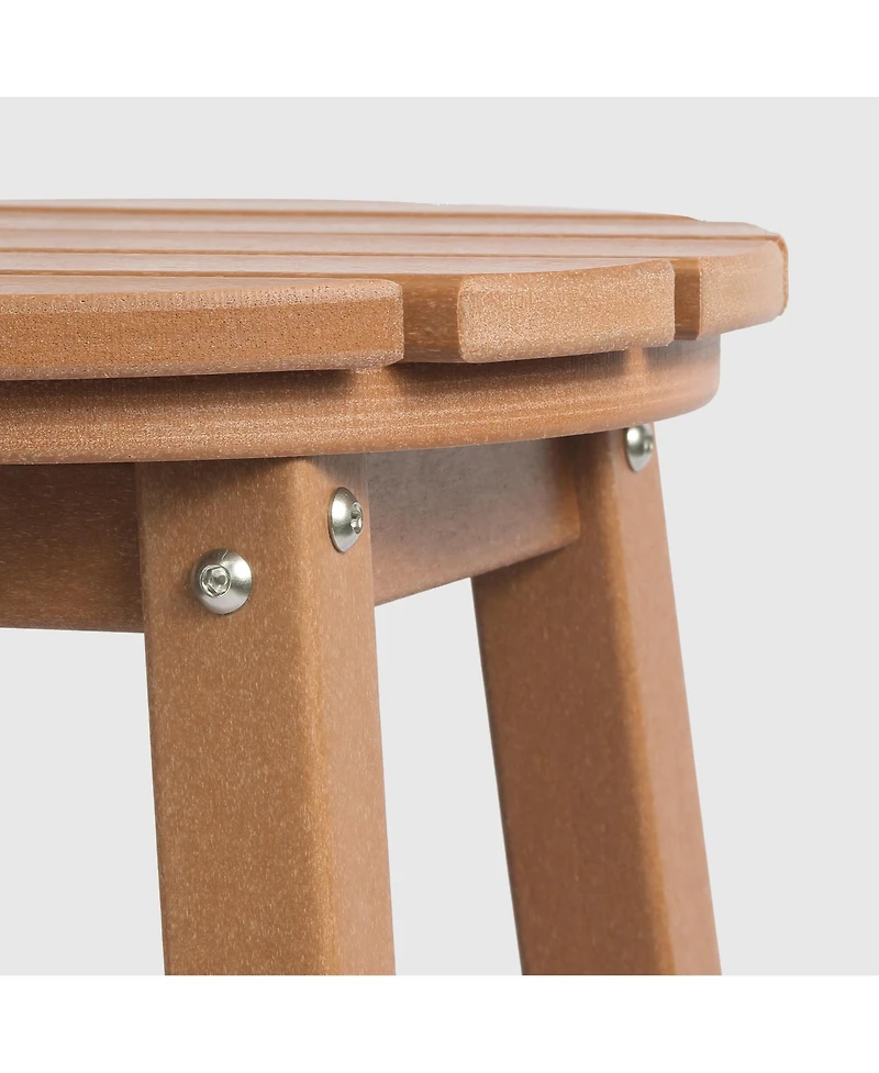 WestinTrends 29" Hdpe Outdoor Patio Round Bar Stool Set of 3