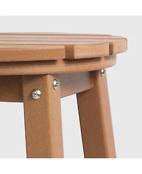 WestinTrends 29" Hdpe Outdoor Patio Round Bar Stool Set of 3