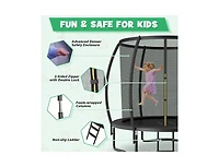 Slickblue 8 Feet Astm Approved Recreational Trampoline with Ladder