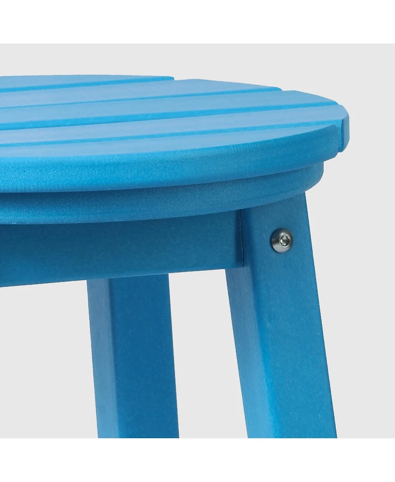 WestinTrends 29" Hdpe Outdoor Patio Round Bar Stool Set of 2