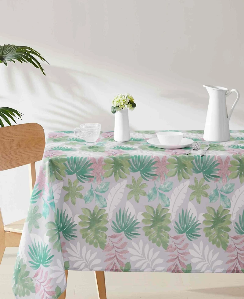 Izod Cove Palm Water-Resistant Indoor and Outdoor Tablecloth