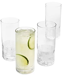 The Cellar Lia Collection 16.9-oz. Fluted Highball Glasses, Set of 4, Exclusively at Macy's