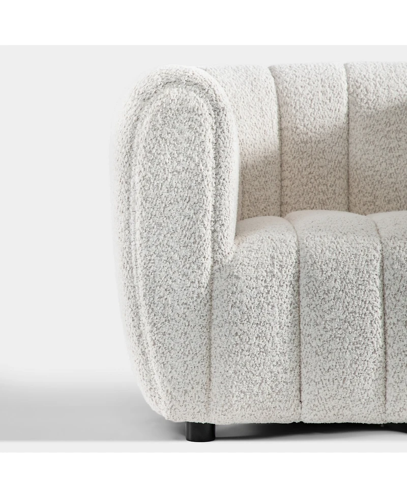 Lysander 41" Boucle Fabric Accent Club Chair