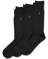 Polo Ralph Lauren Men's 3-Pk. Supersoft Rib Dress Socks