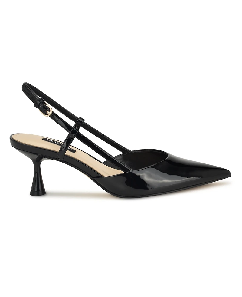 Nine West Women's Rhonda Kitten Heel Slingback Pumps