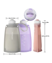 Momcozy Silicone Milk Storage Bags 5pcs-Light Purple