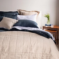 Flanged French Linen Euro Pillow